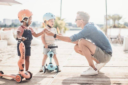 Scootandride Highwaykick 1 Jeździk i Hulajnoga 2w1 1-5 Lat + Scootandride Kask S-M Lemon