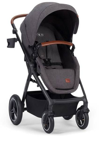 Kinderkraft B-Tour Wózek Głęboko-Spacerowy + Fotelik 0-13 kg Zestaw 3w1 Dark Grey