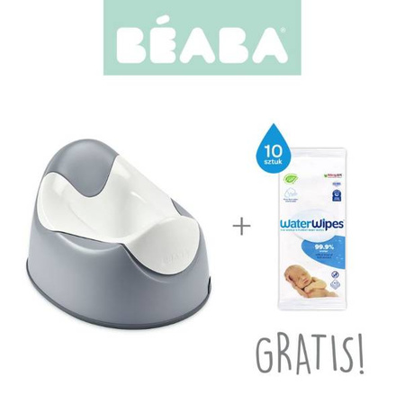 Beaba Nocnik z Wyjmowanym Wkładem Light Mist + Gratis Waterwipes Bio Chusteczki Nawilżane Wodne Travel Pack 10szt