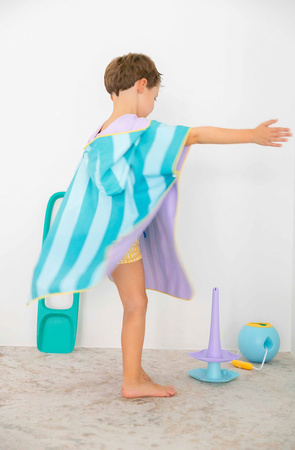 QUUT Dwustronne poncho kąpielowe dla dzieci Lagoon