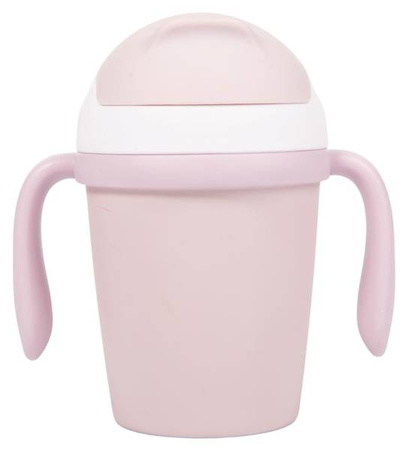 Bo Jungle Kubek do Picia ze Słomką BioPlastik CPLA Pink 