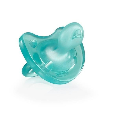 Chicco Physioforma Soft Smoczek Uspokajający Silikonowy 0-6 M+ 1 Szt. Jasnoniebieski 