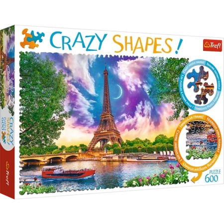 Trefl Puzzle Crazy Shapes Niebo Nad Paryżem 600 Elementów