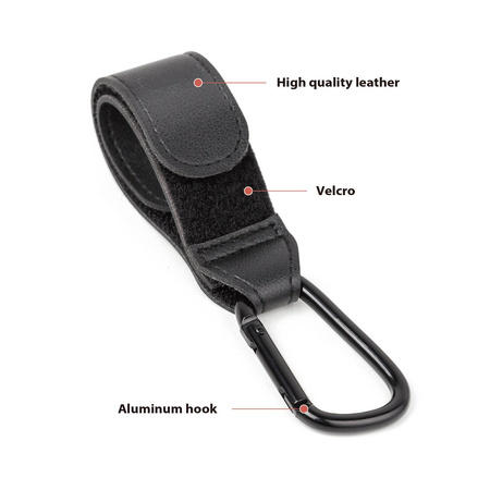 Titanium Baby Haczyki zaczepy na torbę do wózka dziec. 2 sztuki   