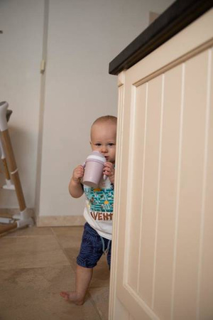 Bo Jungle Kubek do Picia ze Słomką BioPlastik CPLA Pink 