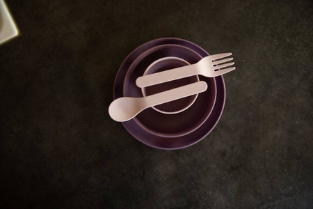 Bo Jungle Zestaw Naczyń BioPlastik CPLA purplepink 