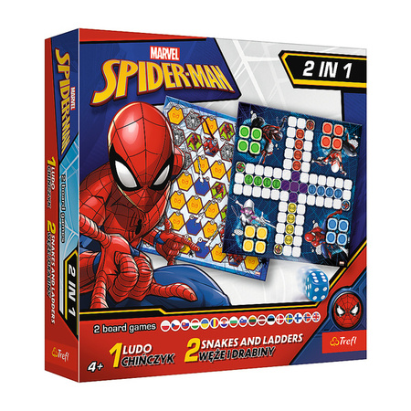 Trefl Gra Spider-Man 2w1: Chińczyk / Węże i Drabiny