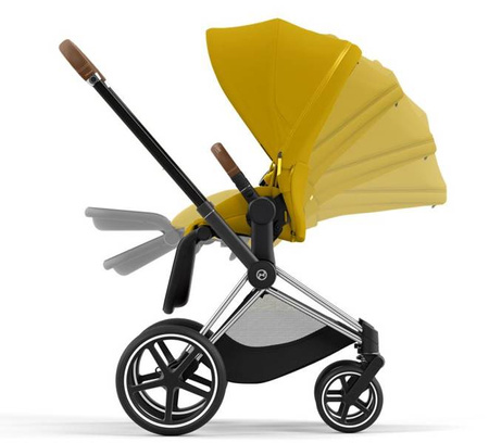 [OUTLET] Cybex Priam 4.0 Mustard Yellow - stelaż Chrome Black