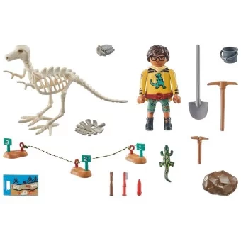 Playmobil - Dinos Wykopalisko ze szkieletem dinozaura 71527