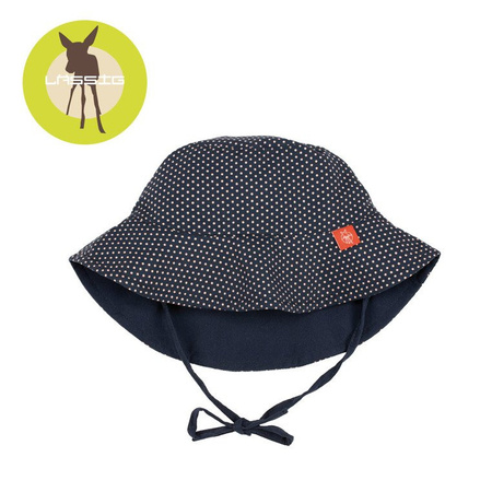 Lassig Kapelusz dwustronny Polka Dots navy UV 50+