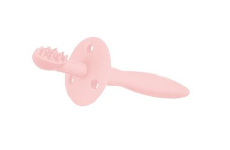 Canpol babies silikonowa szczoteczka- gryzaczek z ogranicznikiem 51/500_pin Różowy