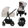 Lionelo Amber Plus Wózek Głęboko-Spacerowy 3w1 Beige Sand 