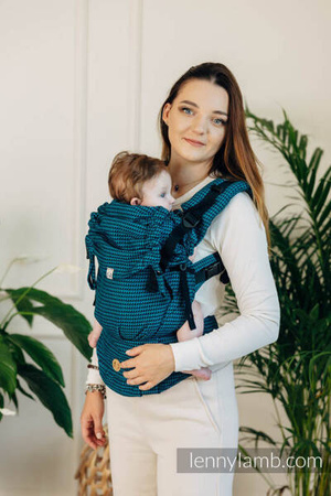 LennyLamb LennyUpGrade Nosidełko Regulowane Splot Tessara 100% Bawełna Basic Line Tanzanit