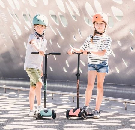 Scootandride Highwaykick 5 LED Hulajnoga Składana Ze Świecącymi Kółkami 5+  Peach