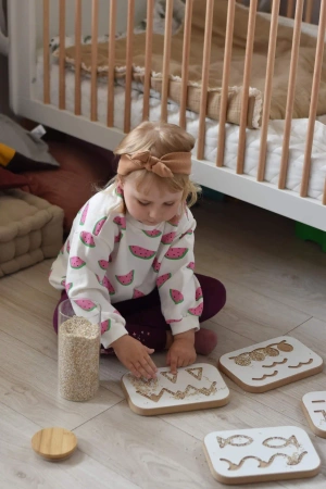 Baby Wood Tablice Grafomotoryczne Zestaw