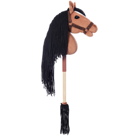 Hoppihorse Koń na Kiju Hobby Horse A3 Ciemny Brąz 66cm