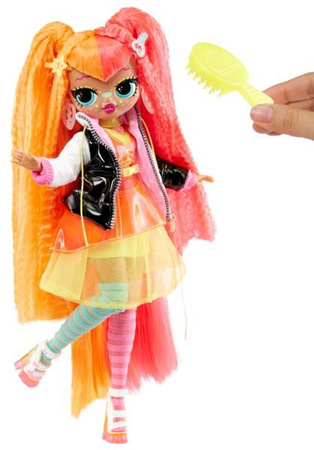 L.O.L. Surprise 707 OMG Fierce Dolls Wysoka Lalka 29cm Neonlicious