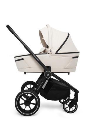 Muuvo Quick 4.0 Wózek Głęboko-Spacerowy Classic Black + Cybex Aton B2 i-Size Fotelik Samochodowy 0-13kg + Baza One Volcano Black
