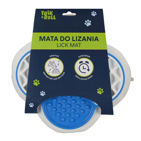 Trik&Roll Mata do Lizania dla Psów 28x30 cm Niebieska