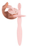 Canpol babies silikonowa szczoteczka- gryzaczek z ogranicznikiem 51/500_pin Różowy