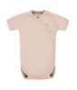 Poofi Body z Krótkim Rękawem Rozmiar 68 3-6m Latte