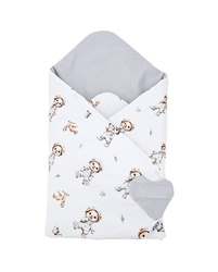 EKO Dwustronny rożek bawełniany drukowany MIŚ OGRODNIK RO-33 GARDENER BEAR