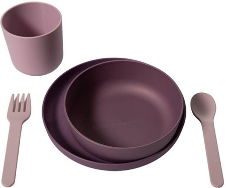 Bo Jungle Zestaw Naczyń BioPlastik CPLA purplepink 