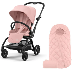 Cybex Eezy S Twist Plus 2 Wózek Spacerowy Rama Czarna Candy Pink 2024 + Snogga 2