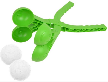 Prosperplast Snowballe 2 Snieżkomat do Robienia Kulek Śnieżnych Podwójny Zielony 