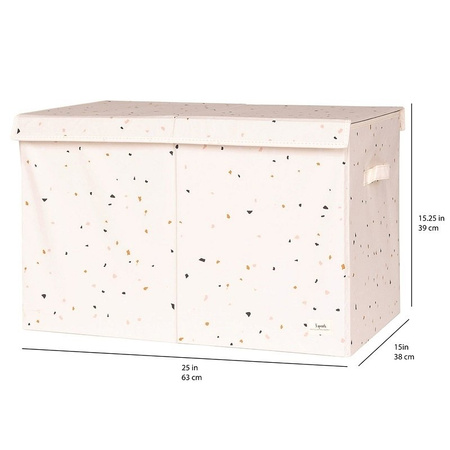 3 Sprouts Recycled Pudełko Zamykane Terrazzo Cream