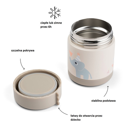 Done by Deer Termos Obiadowy Dla Dziecka Celebration Sand 300ml