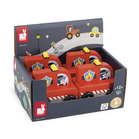 Janod Pojazd Wóz strażacki Miasto Cross Roads 12m+