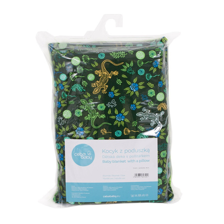 Ceba kocyk (75 x100) z poduszką (30x40) Gecko 