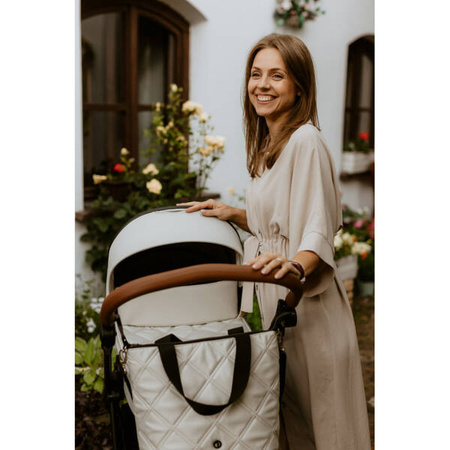 Roan Ivi 2.0 Wózek Głęboko-Spacerowy Rama Rose Gold Mocca + Cybex Aton B2 i-Size Fotelik Samochodowy 0-13kg + Baza One Volcano Black