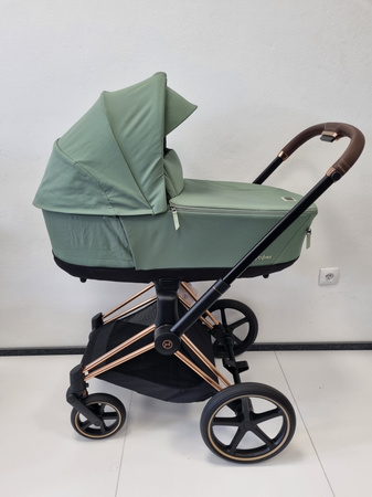 [OUTLET] Cybex Priam 4.0 Wózek Głęboko-Spacerowy Rama Rose Gold Leaf Green 
