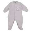 Eevi Pajac Welurowy Newborn Szary Rozmiar 68