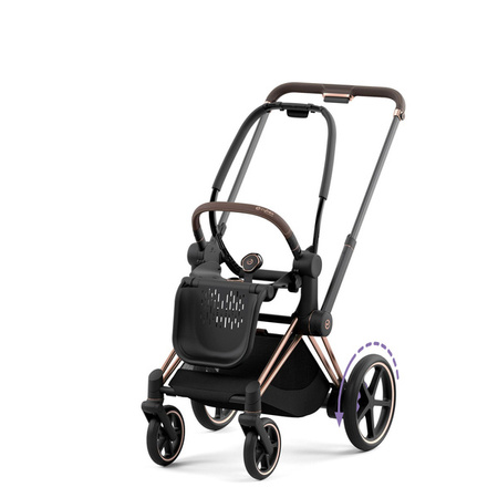 Cybex e-Priam 4.0 Wózek Głęboko-Spacerowy + Cloud T I-Size Fotelik + Baza Sepia Black