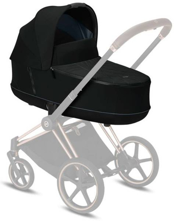 Cybex e-Priam 3.0 Rama ze Stelażem Siedziska + Gondola Wózek Głęboki Eco Onyx Black