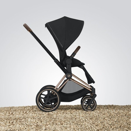 Cybex ePRIAM Rama w zestawie ze Stelażem Siedziska Chrome + Czarny E-PRIAM