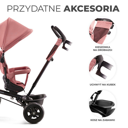 Kinderkraft Aveo Rowerek Trójkołowy Rose Pink