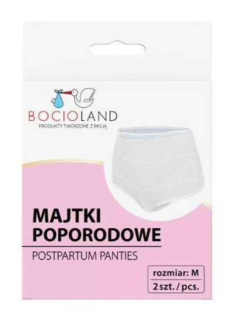 Bocioland Majtki Poporodowe Siateczkowe 2 szt. M BL026