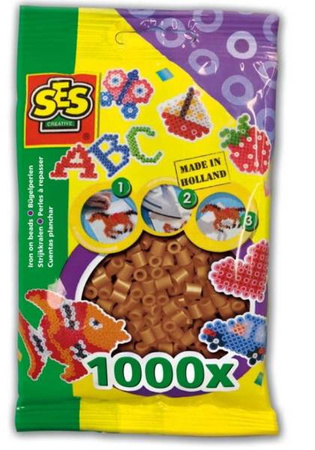 Ses Creative Koraliki do Prasowanek 1000szt. Brązowe