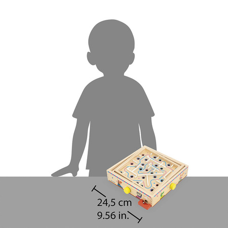 Janod Gra zręcznościowa Labirynt Ball Maze Applepop 5+