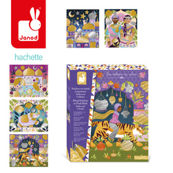 Janod Zestaw kreatywny Metalowe naklejki do wytłaczania Bollywood 7+