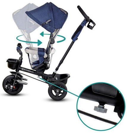 KinderKraft Rowerek Trójkołowy Aveo Niebieski