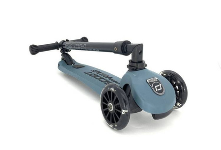 Scootandride Highwaykick 3 LED Hulajnoga Składana ze Świecącymi Kółkami 3+ Steel
