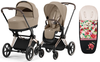 Cybex Priam 4.0 Wózek Głęboko-Spacerowy Cozy Beige + Cybex Śpiworek Gratis