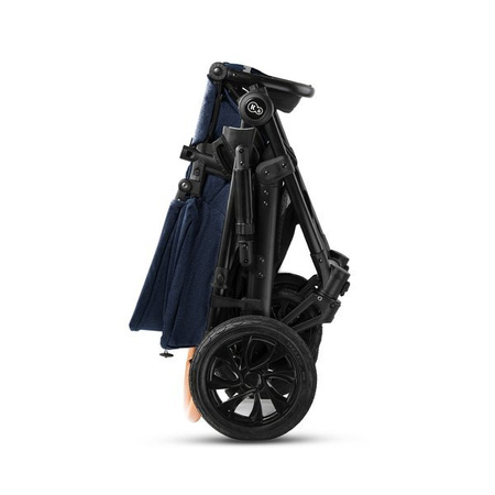 Kinderkraft Prime Wózek Głęboko-Spacerowy 3w1 + Mommy Bag Deep Navy