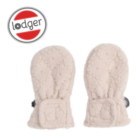 Lodger Fleece Polarowe Rękawiczki Dziecięce 1-2 lata Jasnobeżowe Birch