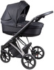 Coletto Craft Wózek Głęboko-Spacerowy 2w1 C-04 Czarno-Srebrna Rama 